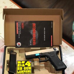 WE G18C Glock18C GEN3 Full Auto สีเงิน