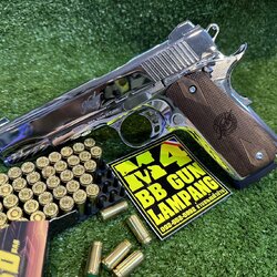 KUZEY M1911 ลาย KIMBER ลำกล้อง 5" สีเงินเงา