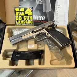 WE - Browning Hi-Power MK3 สีเงิน
