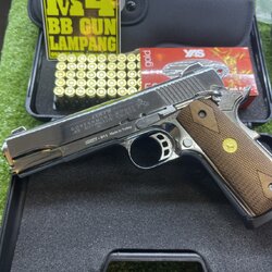 KUZEY M1911 ลาย Government ลำกล้อง 5" เงินเงา