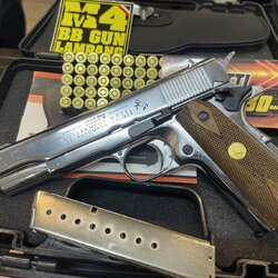 AKSA COLT 1911 ลาย Government สีเงินเงา