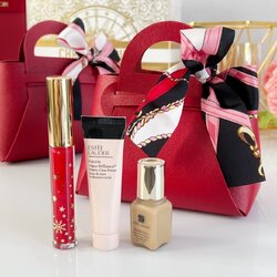 Estee Lauder Mini Gift 3 Items. ( Foundation Primer & Gloss ) แถมฟรีกระเป๋า💗