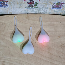 [0901] ไฟท้ายจักรยาน รูปไข่ ใส่ถ่าน กันน้ำ ห้อยใต้เบาะ ห้อยกระเป๋า เพิ่มความปลอดภัย เดินทางกลางคืน