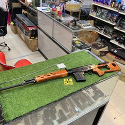 A&K รุ่น (SVD-MW-E)ระบบไฟฟ้า บอดี้โลหะ ไม้แท้ SVD Dragunova