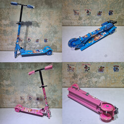 [0211] kid scooter 3ล้อ เบรกหลัง สำหรับเด็กเล็ก เริ่มต้น พับเก็บได้ พกพา สะดวก