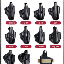 ซองปืนพกนอกหนังขึ้นรูป (K0150)