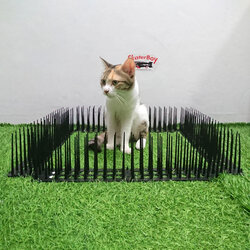 [1100] พลาสติกหนามไล่นกเกาะ (2ชิ้น 6ชิ้น) ติดที่โค้งได้ หมดปัญหาขี้นก ขนาดเล็ก หนามยาว