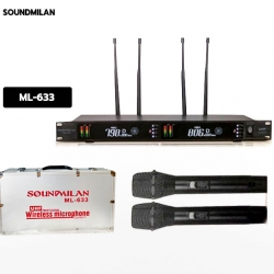 ไมค์ลอย ไมโครโฟนไร้สาย Soundmilan ML-633