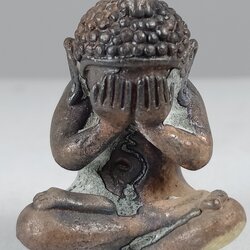 พระปิดตาเทพบันดาล เนื้อ : มหาชนวน เทเพชรฆาตฤกษ์