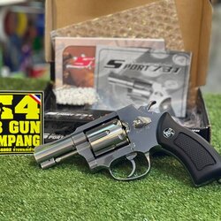 Wingun 731 2.5 นิ้ว ปืนลูกโม่ Co2 – สีเงินด้ามดำ