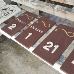 ป้ายห้องพักปลากาญจน์รีสอร์ท Plakan