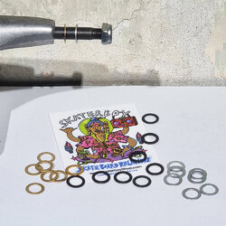 [0318][พร้อมส่ง]แหวนทรัค ปะเก็นแบริ่ง สีดำ สีเงิน สีทอง gasket sliding bearing truck