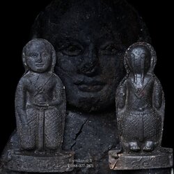 กุมารพ่วงเพชร พิมพ์เล็ก เนื้อ : ดินปัถวีธาตุ 7 นคร 9 บุรี สุมไฟแกลบโบราณ