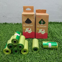 [1100] ถุงพลาสติกเก็บอุจจาระ สุนัข แมว ถุงเล็ก 15ชิ้น/ม้วน 8ชิ้น/กล่อง