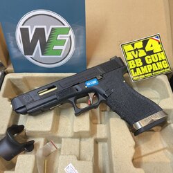 WE - Glock 34 G-Force T1 เฟรมดำ สไลด์ดำ ท่อทอง