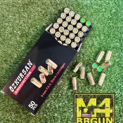 ลูกแบลงค์กันOzkursan Ammunition 9mm P.A.K ปลอกลูกสีทอง 50นัด/1กล่อง