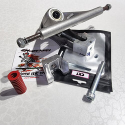 [0313] ชุดเบ้าสแตนเลส กันคลาย สปริง ทรัคสเก็ตบอร์ด CX7 แถมฟรี สปริงแดง นิ่ม พริ้วกว่าเดิม