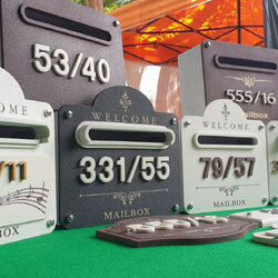 รอจัดส่งตู้จดหมายสวยๆและป้ายบ้านเลขที่ แบบขายปลีก 10.6.63