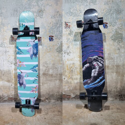 0202 สเก็ตบอร์ด longboard ขนาด 107x23cm
