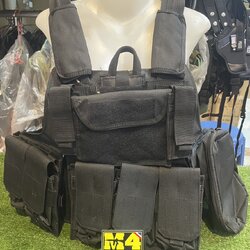 เสื้อเวส ดำ Size L