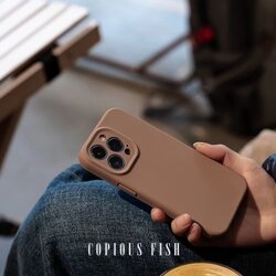  Silicone premium with camera Case (brownie colors) 