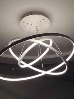 โคมไฟห้อยLED 6812-3 WH วงแหวน3ชั้น ดีไซน์ล้ำ ทันสมัย