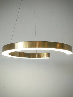 โคมไฟห้อยวงแหวน P8017/600 ดีไซน์โค้งเก๋ สว่างแบบโมเดิร์น