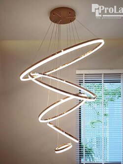 โคมไฟวงแหวน JY1611 LED ปรับแสงได้ สไตล์โมเดิร์น