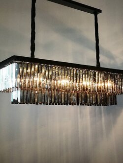 โคมไฟระย้าคริสตัล 9013/1000xH270 (BK)