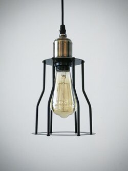 โคมไฟแขวน K907-1 ลอฟท์เท่ โครงเปิดโล่ง ขนาดกะทัดรัด