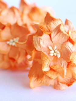 ดอกไม้กระดาษสา ราคาส่ง, ดอกการเดนเนียกระดาษสา ดอกไม้ประดิษฐ์ ตกแต่งงานแต่งงาน ประดิษฐ์ข้อมือเพื่อนเจ้าสาว ขนา่ด 5.5 cm., สำหรับของชำร่วย, งานแต่งงาน, ดอกไม้ทำข้อมือเจ้าสาว สีส้ม จำนวน 25 ดอก Paper flower,25 Pieces mulberry gardenia flowers supplies