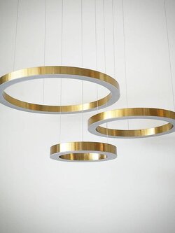 โคมไฟห้อยวงแหวน 3 ชั้น P8007/400+600+800 สวยทันสมัยสไตล์โมเดิร์น