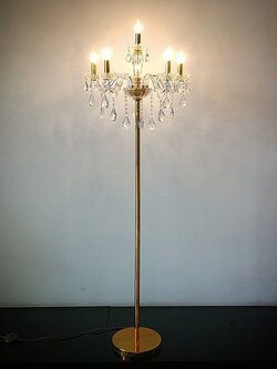 โคมไฟต้ังพื้นคริสตัล ML8920-5+1G