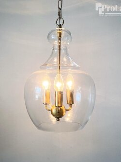 โคมไฟแขวน-โคมไฟห้อย 2095-1 แก้วใส หรูหรามินิมอล