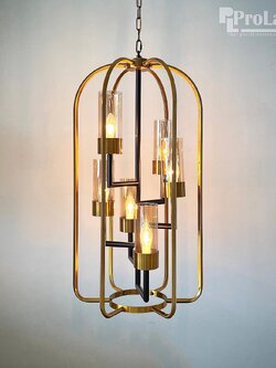 โคมไฟระย้าทรงกรงทองหรูหรา รุ่น 15059-6