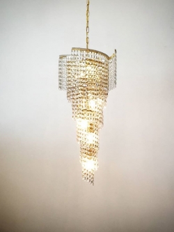 โคมไฟระย้าคริสตัล 1031/G หยัก