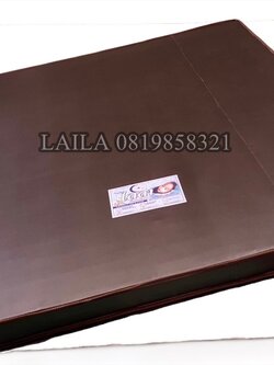 MT-ที่นอนหุ้ม PVC สีน้ำตาล ขนาด 5 ฟุต