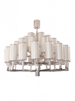 โคมไฟระย้าโมเดิร์นลักชูรี่หมวกผ้า 1580D/L36