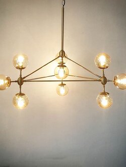 โคมไฟห้อย SP1011-10 โครงสร้างเรขาคณิตหรูหรา