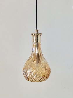 โคมไฟแขวนแก้ววินเทจ 11549/1C สี Amber