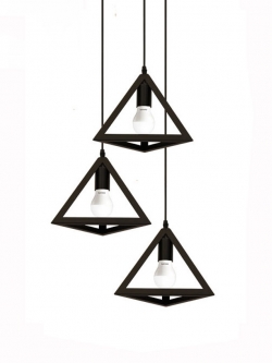 โคมไฟห้อยเรขาคณิต 9016/3 โมเดิร์นสามเหลี่ยม 3 ดวง