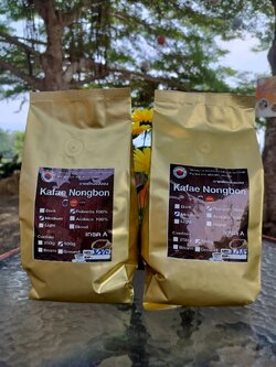 กาแฟโรบัสต้าคั่วกลางบ่มสูตรพิเศษ พรีเมี่ยม คั่วสดจากสวน ของดีเมืองตราด คัดมือ คั่วใหม่ หวานติดปลายลิ้น ต้องลอง ราคาพร้อมส่ง PR06