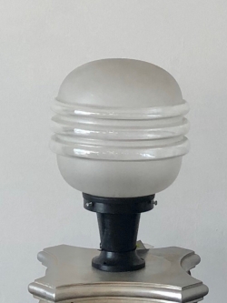 โคมไฟหัวเสา 8นิ้ว หัวล้านพ่นทราย