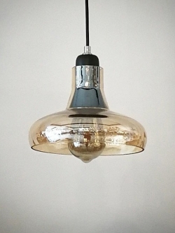 โคมไฟห้อย 6807/1 | โคมแก้วทรงแบน ลอฟท์