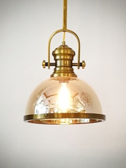 โคมไฟแขวน 6009-1 GAB ทรงโดมทองวินเทจหรูหรา