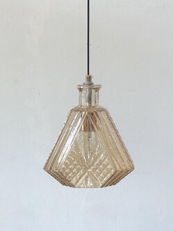 โคมไฟแขวนแก้ววินเทจ 11549/1B สี Amber