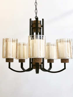 โคมไฟห้อย รุ่น H23820/5 ดีไซน์โมเดิร์นคลาสสิกแก้วทรงกระบอก