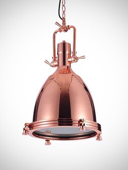โคมไฟห้อย รุ่น 709PG สไตล์อินดัสเทรียลหรู Rose Gold