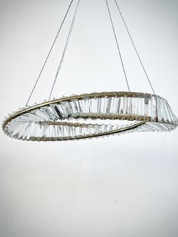 โคมไฟห้อยคริสตัล 7306-1 ทรงวงรี