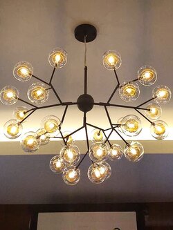 โคมไฟระย้าโมเลกุล 8500-D27 หรูหรา โดดเด่น ทันสมัย